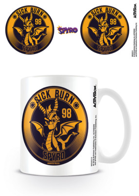 SPYRO THE DRAGON - SICK BURN TASSE NEU GESCHENK VERPACKT 100 % OFFIZIELLE WARE