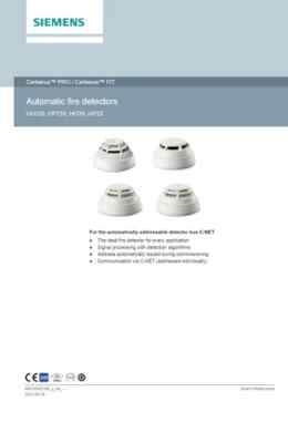 Multi-Sensor Smoke Detector ABS Plastic SIEMENS 0H-720 Ce Certified