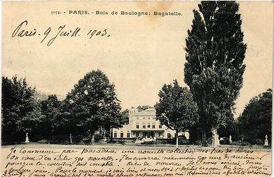 CPA PARIS 16. Jh. - Bois de Boulogne-Bagatelle (325148)