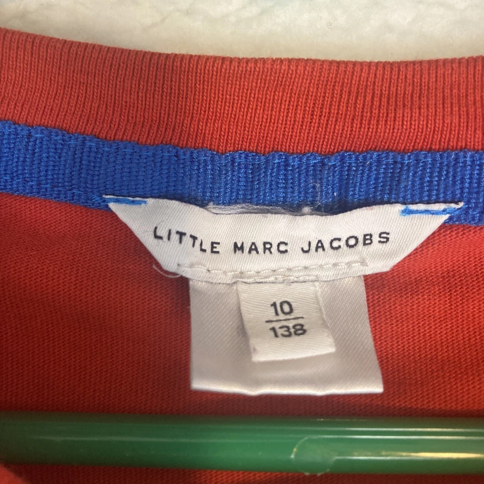 Little Marc Jacobs Boys Kids T-Shirt Size 10 years New York Designer Red Skyline - Image 2 of 4