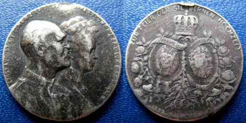 Medaillen aus Silber mit berühmter Persönlichkeit