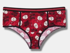 Torrid  Friday The 13th Mid-Rise Cotton Cheeky Panty   NWT  1x 2x 3x plus