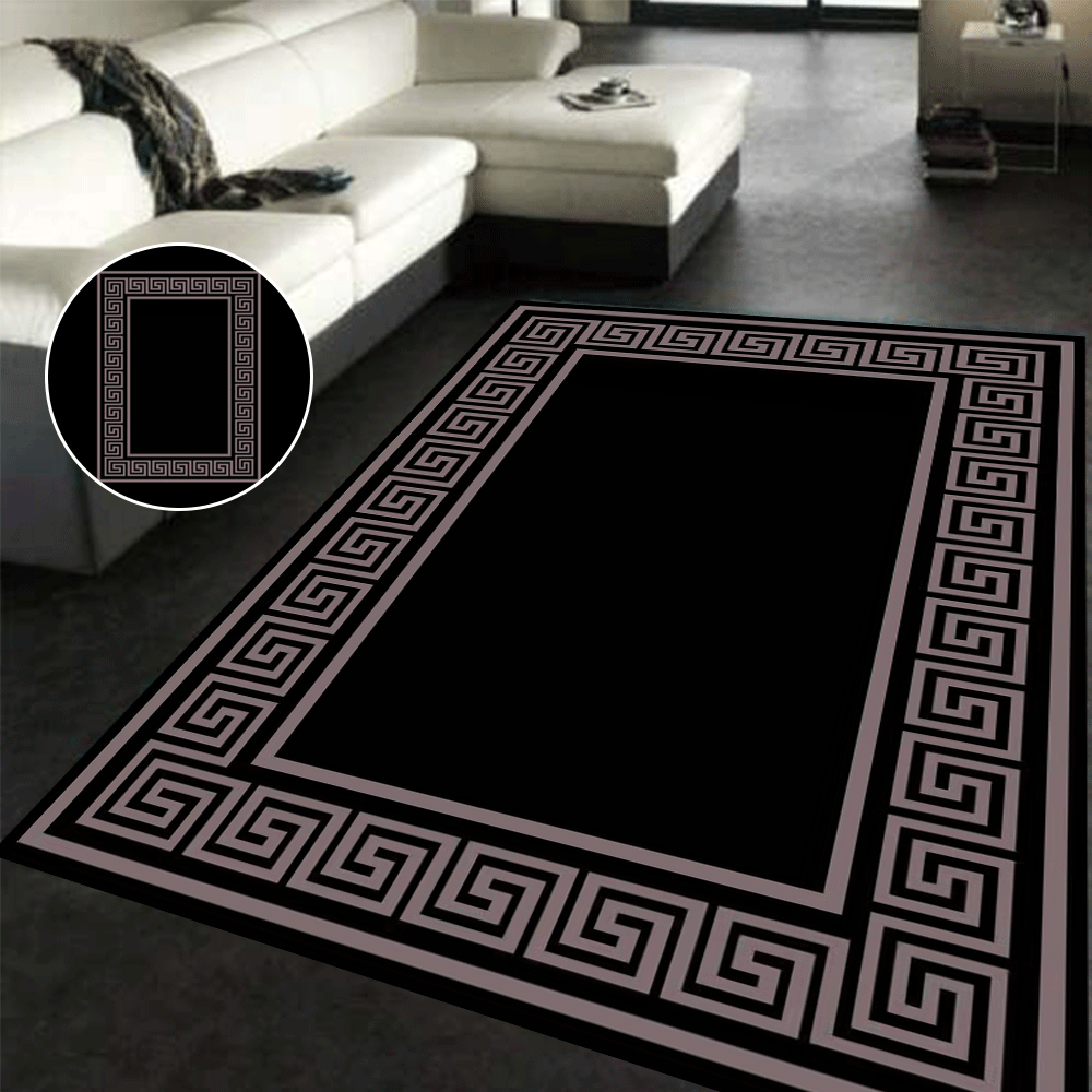 New Modern Rug Thick Soft Pile Extra Large Small Living Room Mat Area