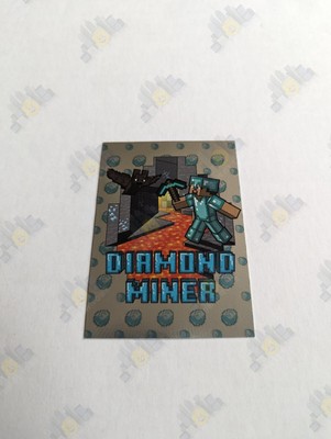 Panini Minecraft Time to Mine Sammelkarte Held Folie 31 Diamant Miner