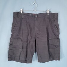 Chaps Men's Regular Fit Cargo Shorts High Rise Black Size 38