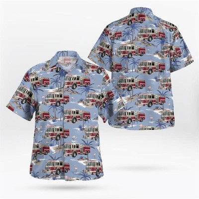 Port Byron NY Port Byron Fire Department Hawaiian Shirt 8211 Gifts For Firefig