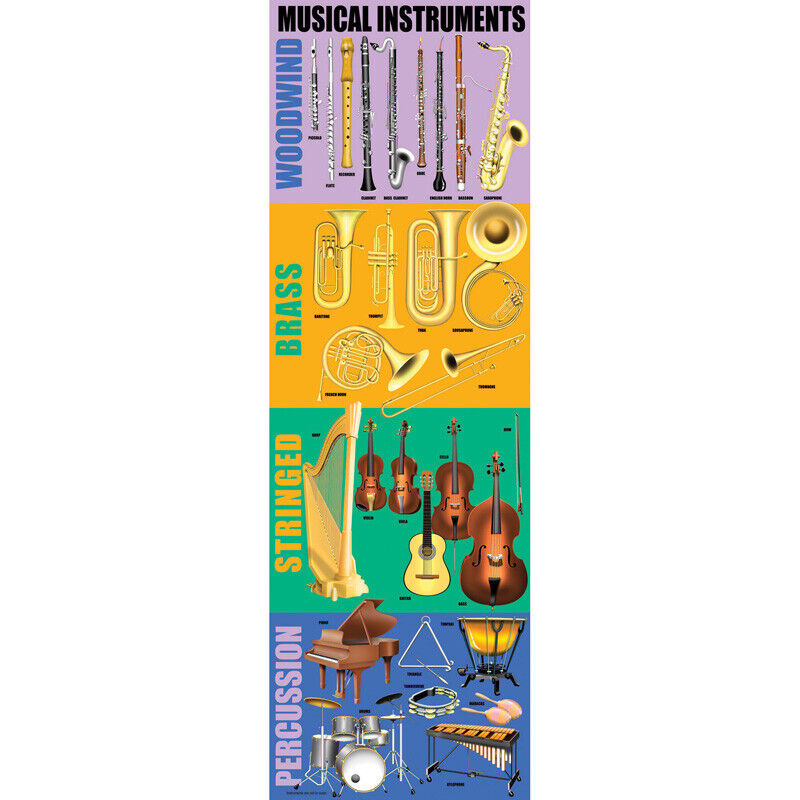 MCDONALD PUBLISHING MUSICAL INSTRUMENTS COLOSSAL POSTER