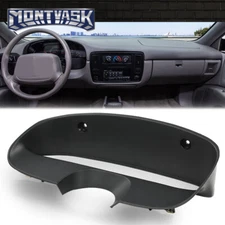 Fit For 1994-1996 Chevy Impala SS/Caprice Cluster Dash Trim Bezel Surround Black