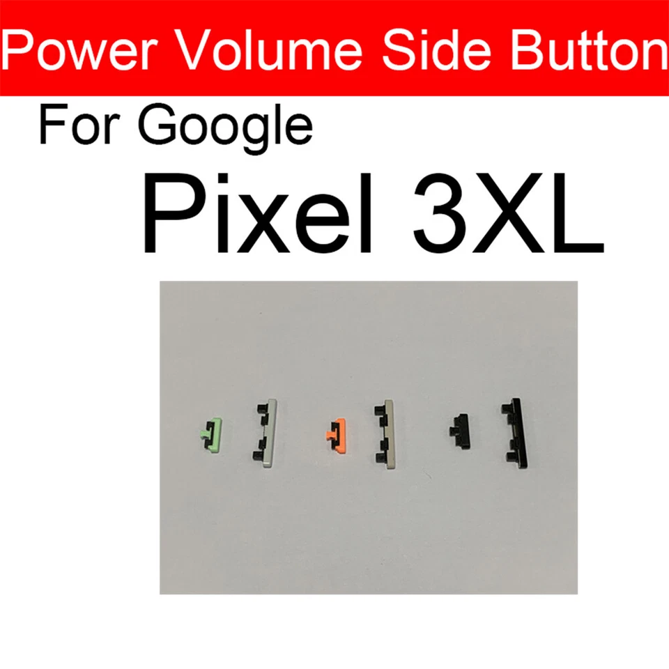 For Google Pixel 3 3XL 3A 3AXL Side Button Keys Power Volume Buttons Replacement - Image 4 of 4