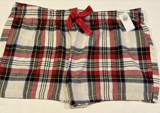 Old Navy Women  s Flannel Sleep Shorts NWT size Large