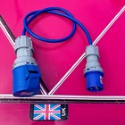 16Amp Plug to 32Amp Socket Adaptor fly lead arctic flex 2.5mm cores 1x meter