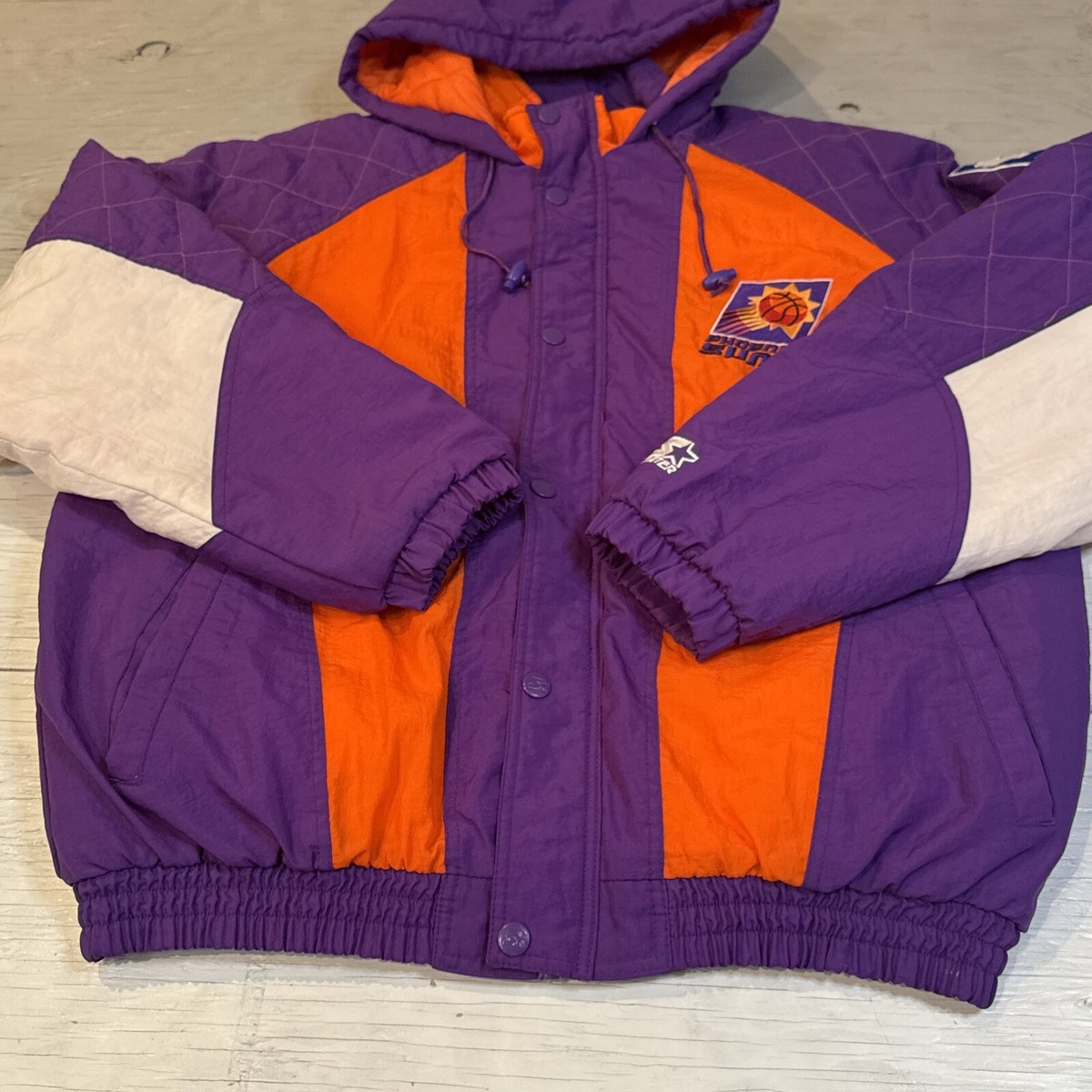 Vintage 90s NBA Starter Phoenix Suns Full Zip Hooded Basketball