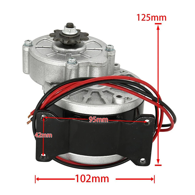 MY1016Z2 250w 24V Gear Motor Brush Motor Electric Tricycle Bicycle