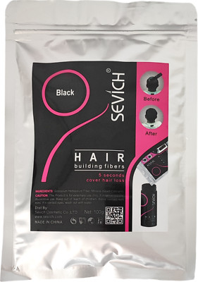 Streuhaar Sevich Schütthaar Schwarz 100g Nachfüll Haarausfall Haarverdichter