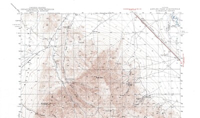 Antler Peak Quadrangle, Nevada 1940 Topo Map Vintage USGS 15 Minute Topographic