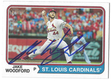 JAKE WOODFORD SIGNED 2023 TOPPS HERITAGE BASEBALL CARD ST. LOUIS CARDINALS #602