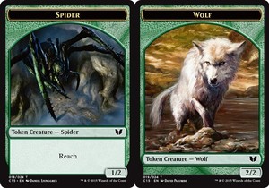 Spider Token // Wolf Token x4 - Commander 2015 - NM-Mint, English - Commander 20