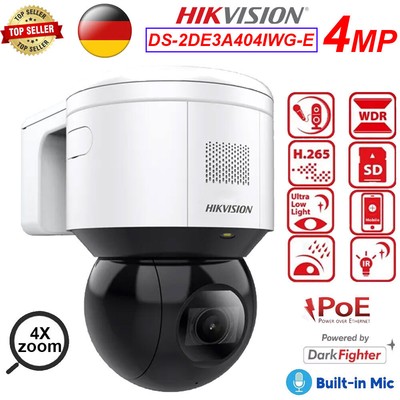 Hikvision DS-2DE3A404IWG-E 4MP 4X Zoom IR PTZ Kamera Mikrofon&Lautsprecher Alarm