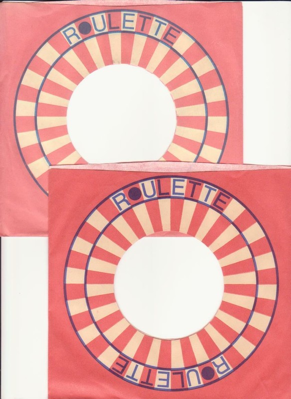 Roulette Records- 2 Original 1960's/70's 45 Record Company Sleeves