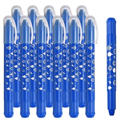 12Pcs Watercolor Gel Crayon for Coloring, Drawing, Painting, Dark Blue