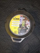 Lodge 12" Cast Iron Skillet Double Spout Double Handle 10SK Made in USA