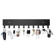 Key Holder for Wall, Key Hooks with 10 Hooks,Wall Mounted Key Holder for Hallway