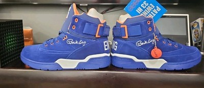 EWING  HI OG 1EW90013-449 SUEDE ROYAL/WHITE/ORANGE Mens Size 12 BRAND NEW NO BOX