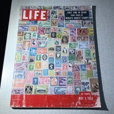 LIFE MAGAZINE. May 3, 1954. 8 PAGES OF WORLD'S RAREST STAMPS LIFE MAGAZINE. May 3, 1954. 8 PAGES OF WORLD'S RAREST STAMPS