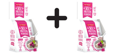 2 x Nutrend 30% Protein Porridge, Raspberry - 5 x 50g (37,80 EUR/kg)