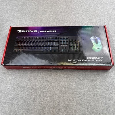 NEW iBUYPOWER Chimera KM7 RGB Gaming Keyboard and Mouse Combo