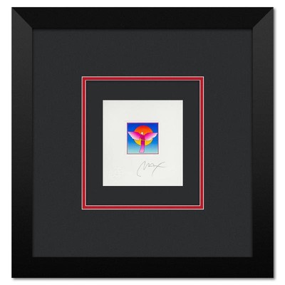 Peter Max Angel Mit Sonne Ver II Gerahmt Ltd. Ed. Lithographie #' D
