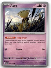 Abra 080/167 SV06: Twilight Masquerade Common Pokemon TCG NM