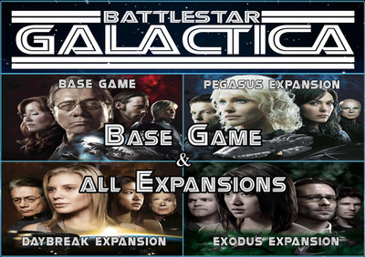 Battlestar Galactica FULL GAME! Base game and ALL expansions in one box!