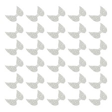 60Pcs Angel Wings for Crafts, Glitter Mini Angel Wings Ornament, Silver
