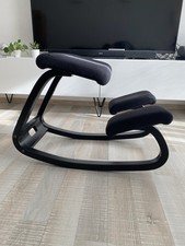 Varier Variable Balans Stoff Revive Kniestuhl Esche Natur Revive 194 Black