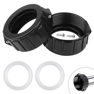 UASAM 2'' Spa Hot Tub Heater Split Nut Unions with Screws & black 