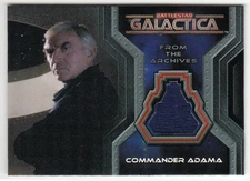 BATTLESTAR GALACTICA - LORNE GREEN as COMMANDER ADAMA -  COSTUME CARD CC3