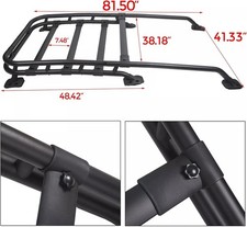 Aluminum Top Roof Rack Compatible With 2007-2014 Toyota Fj Cruiser Rail Crossbar