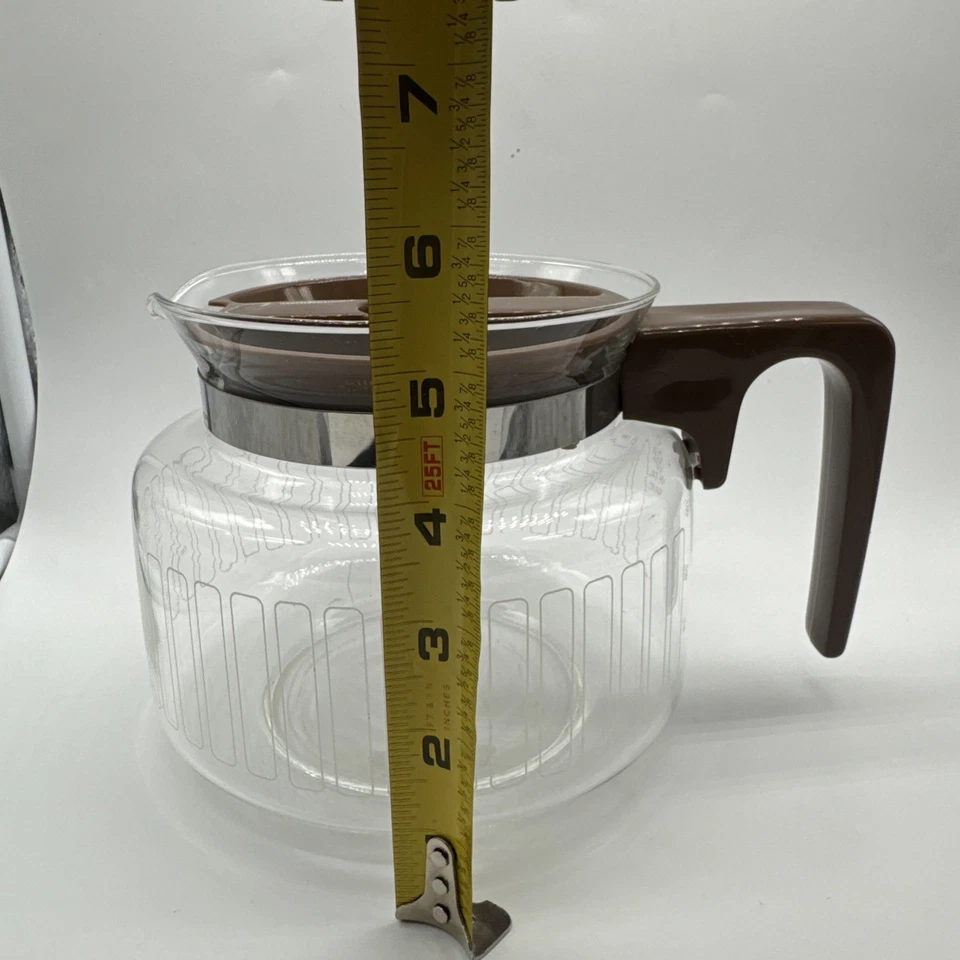 Jarra de repuesto para cafetera Proctor Silex vintage de 10 tazas mango retro marrón Foto 2 de 4