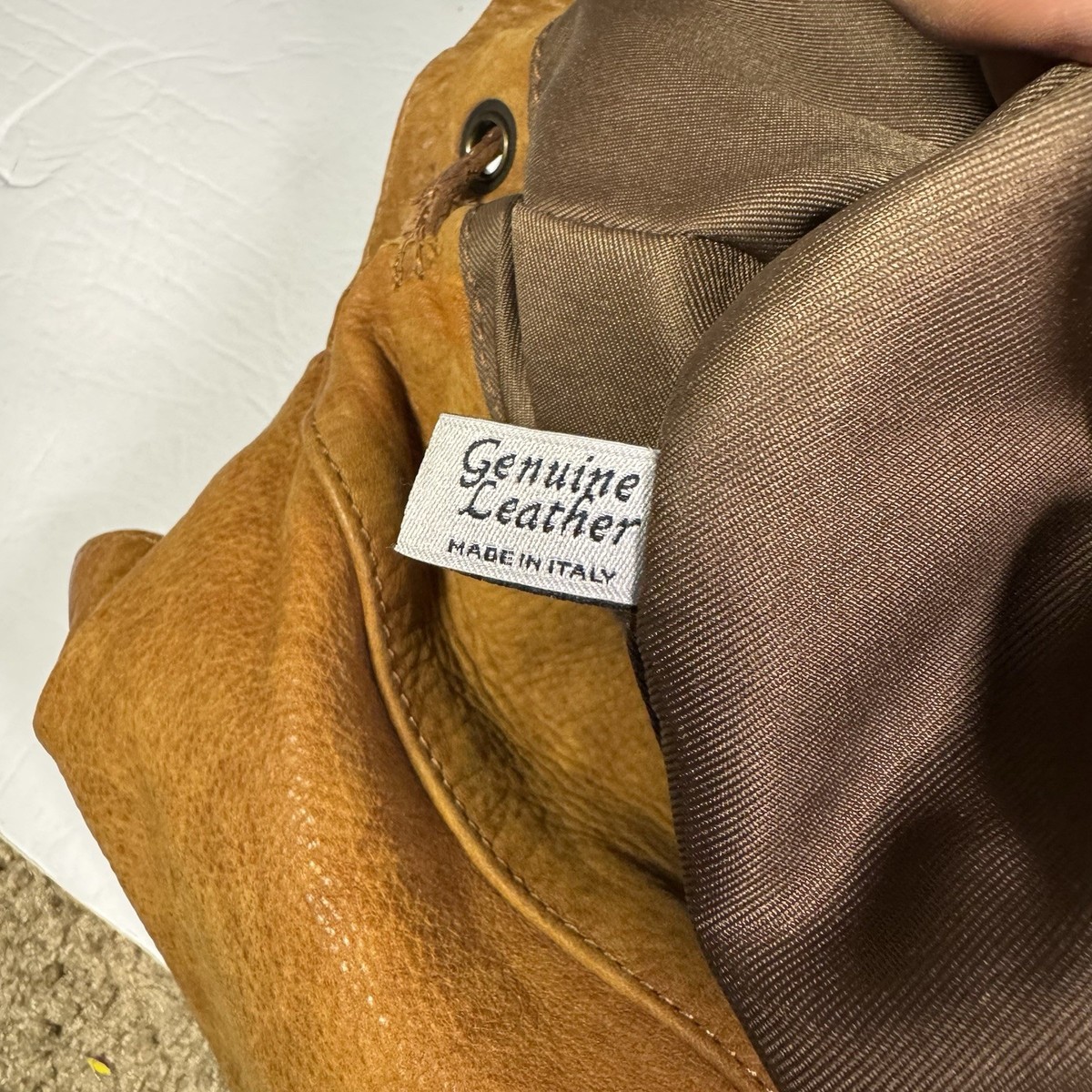 Sundance Genuine Italian Leather Backpack Brown Vera Pelle Soft Made In Italy Sundance Genuine Italian Leather Backpack Brown Vera Pelle  main image 3