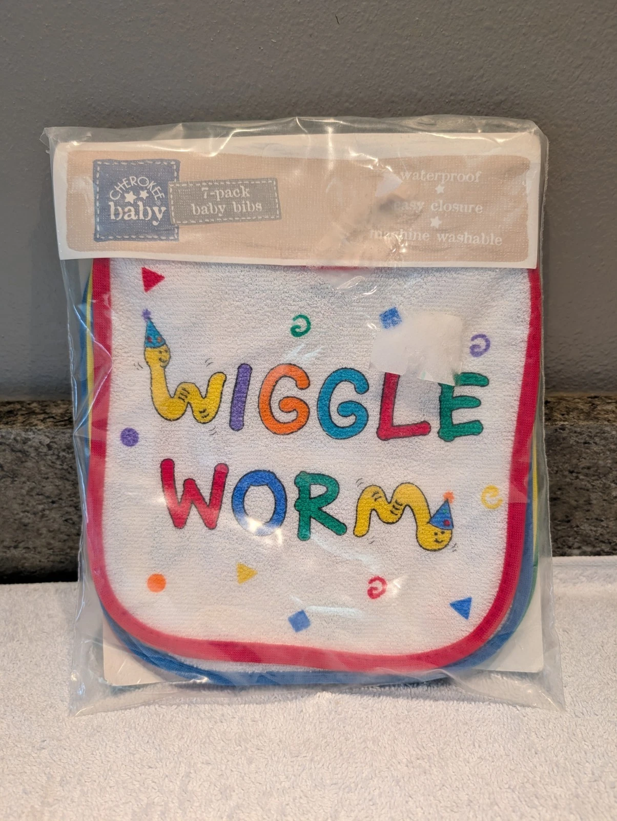 Vintage Target Cherokee Baby 7 Terry Cloth Bibs Primary Colors Vinyl Backing NEW
Opens in a new wind
