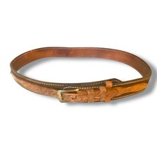 Vintage Justin Top Grain Cowhide Leather Belt Size 36