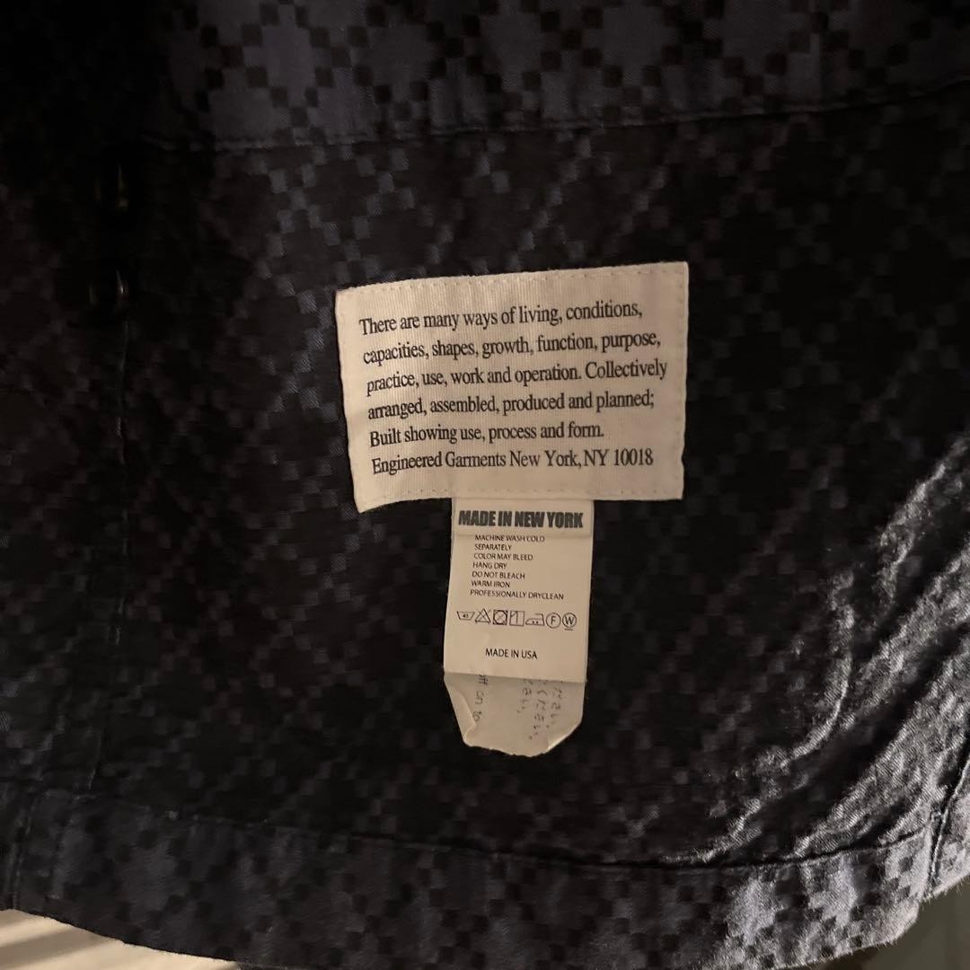 Engineered Garments Dark Navy Patterned Tailored … - image 3