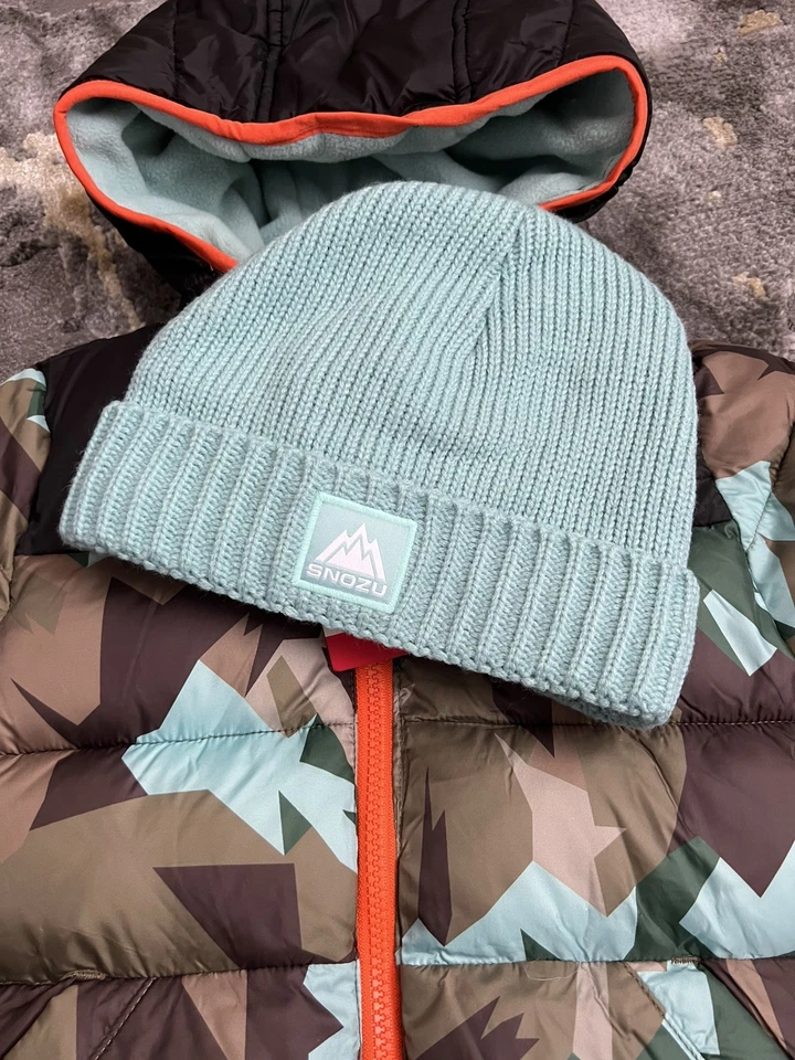 Chaqueta para niños Snozu con sombrero, talla 5T, multicolor. Nuevo con etiquetas Foto 4 de 4