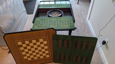Vintage Italian wood gaming table, Polygram Las Vegas