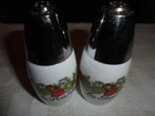 vintage Gemco Corning Spice of Life salt & pepper shakers exclnt condtn low ship