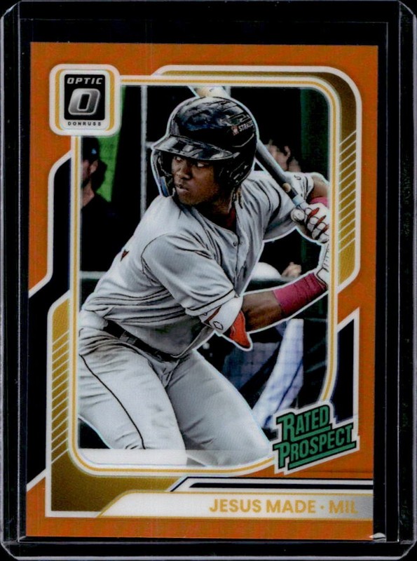 2026 Panini Donruss Jesus Made Rated Prospects Optic Orange Prospect #/199