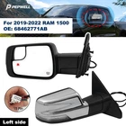 Left Driver Side Mirror Chrome For 2019-2022 Ram 1500 LH Power Heated Power Fold