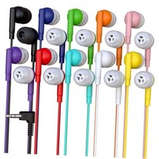 Bulk Wired Earbuds, In Ear Headphones with 3.5mm 10 Pack Wired Earbuds Mix