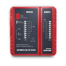 Network Cable Tester, CAT5E CAT6 CAT6A CAT7 RJ45 Networking Lan Cable 8P8C POE R
